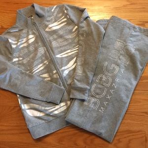 BCBG Max Azria bling sweat suit track suit bundle